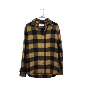 Selected Homme Men's Plaid Long Sleeve Button Down Shirt